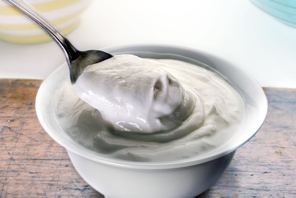 yogurt in dish