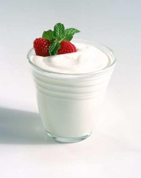 Yogurt in glass