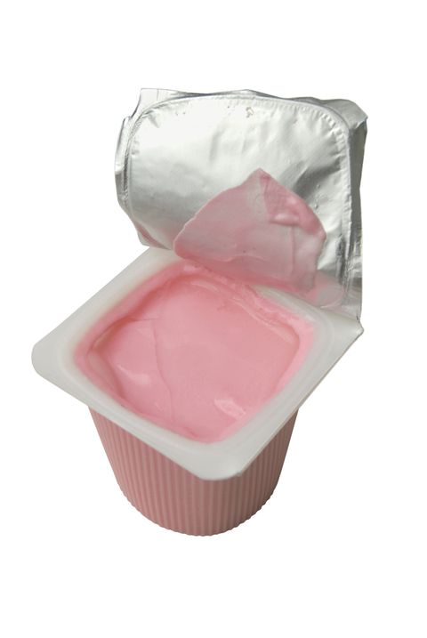 yogurt   isolated on white