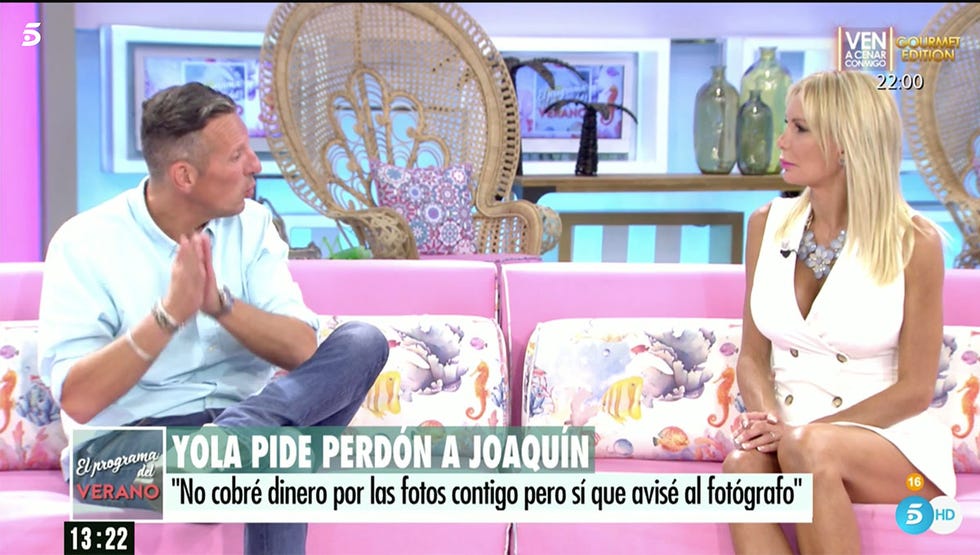 yola berrocal y joaquín prat se reencuentran en 'el programa del verano' tras 12 años sin verse