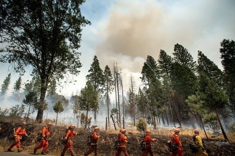 Ferguson wildfire near Yosemite National Park
