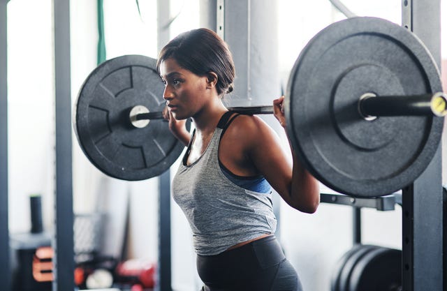 lifting weights bulky