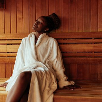spending time in a sauna or steam room can help your skin, muscles, circulation, and stress levels