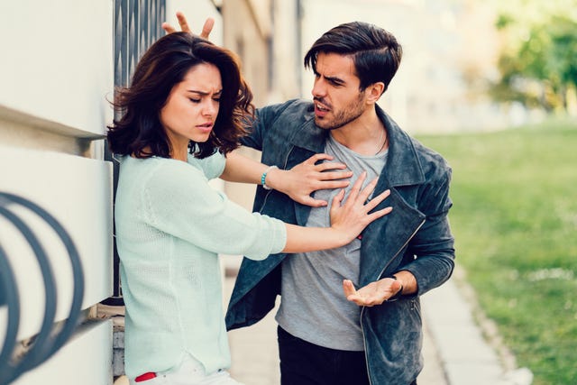 young couple in conflict