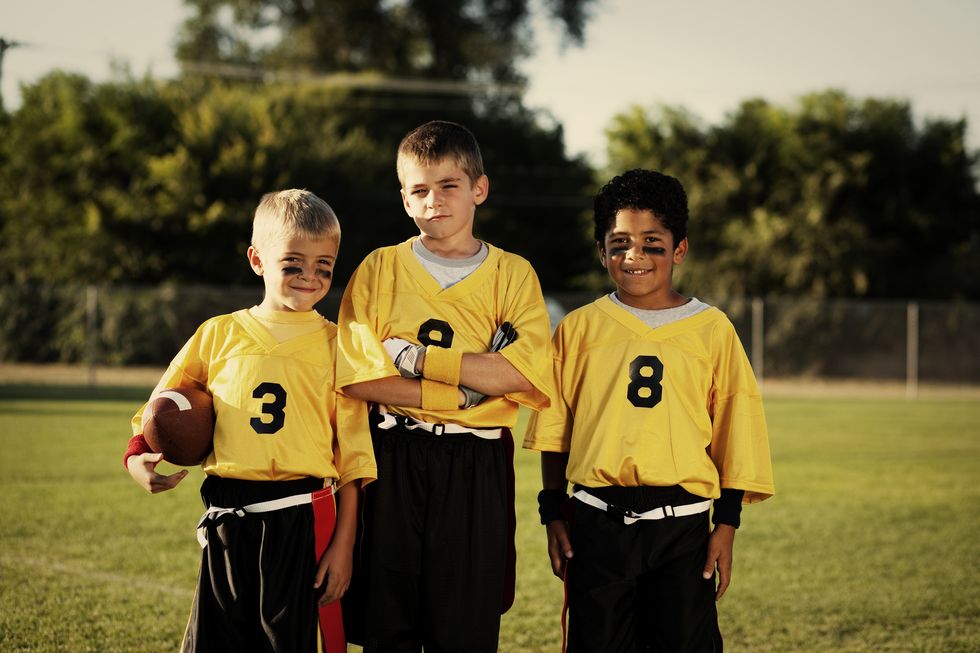 Young Flag Football Players
