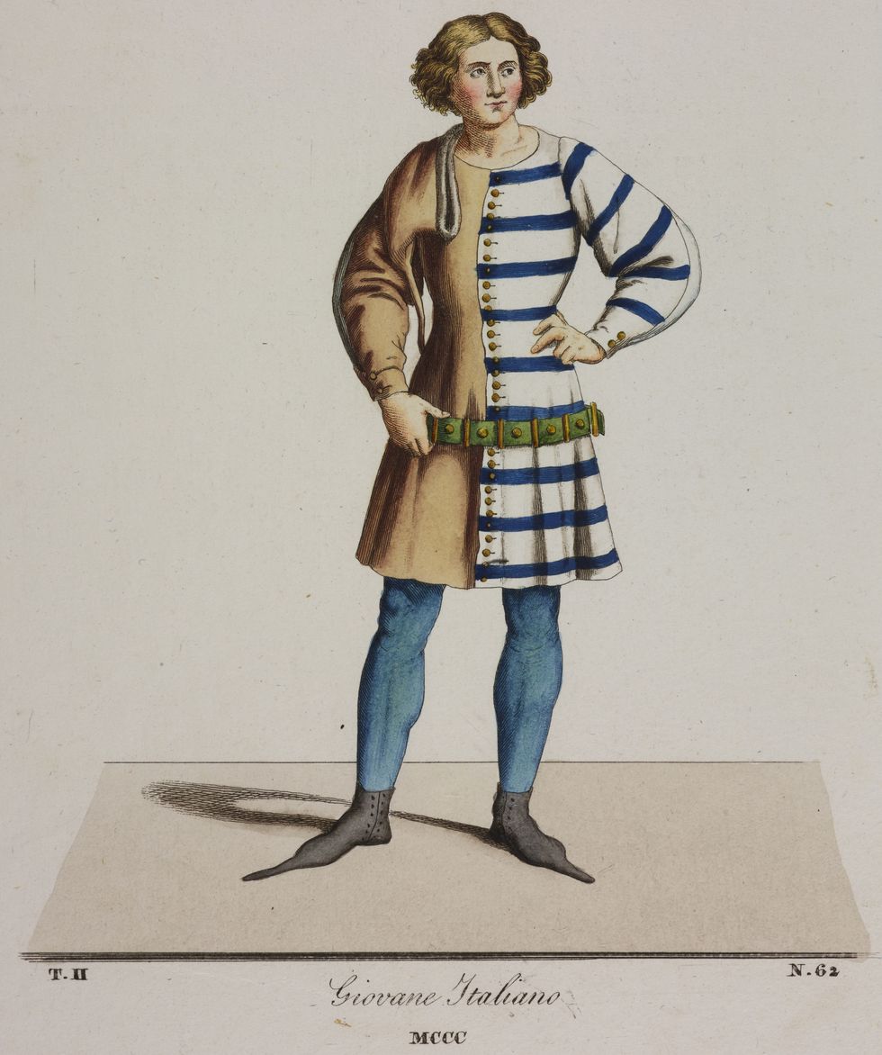 young fourteenth century italian man