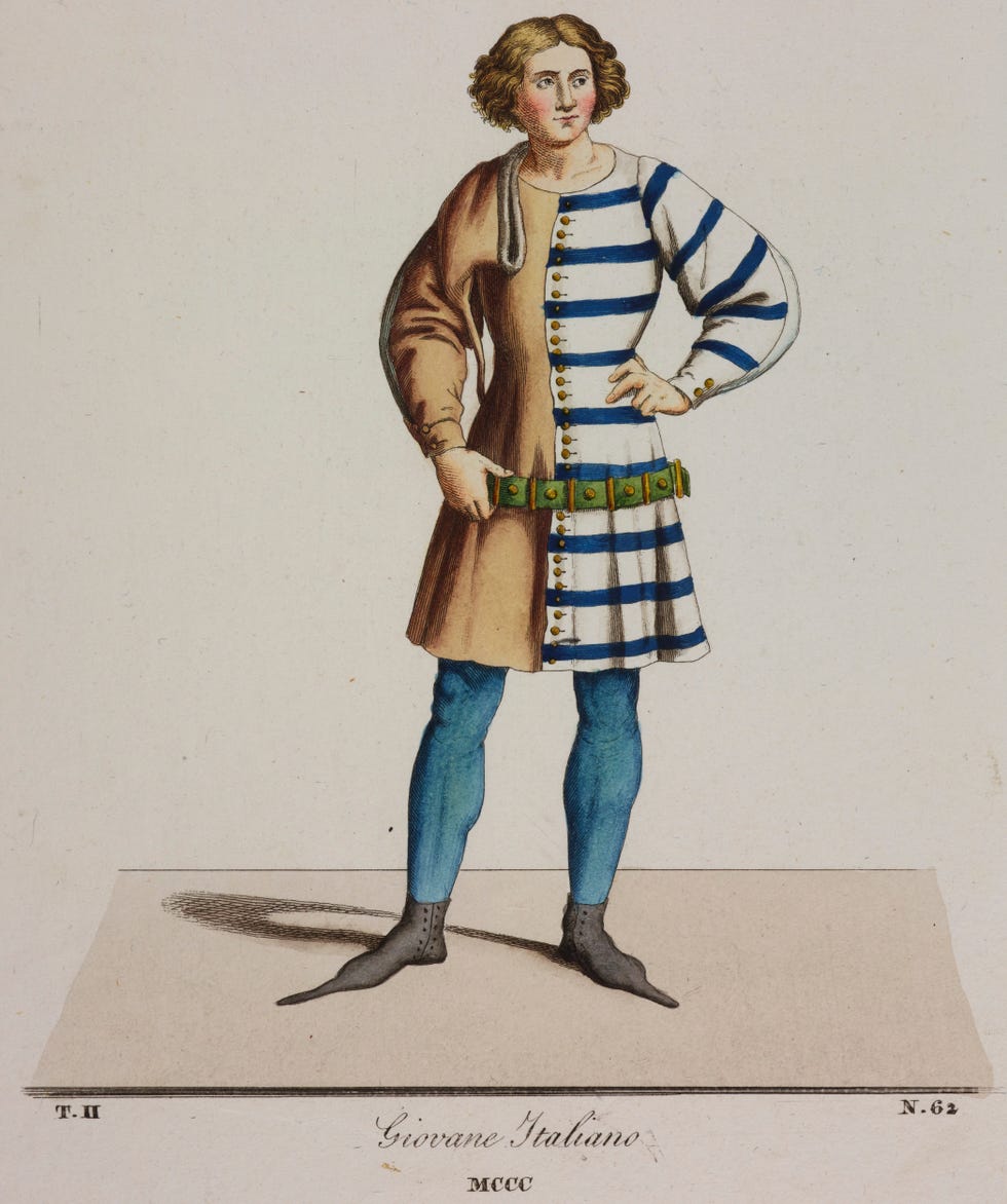 young fourteenth century italian man