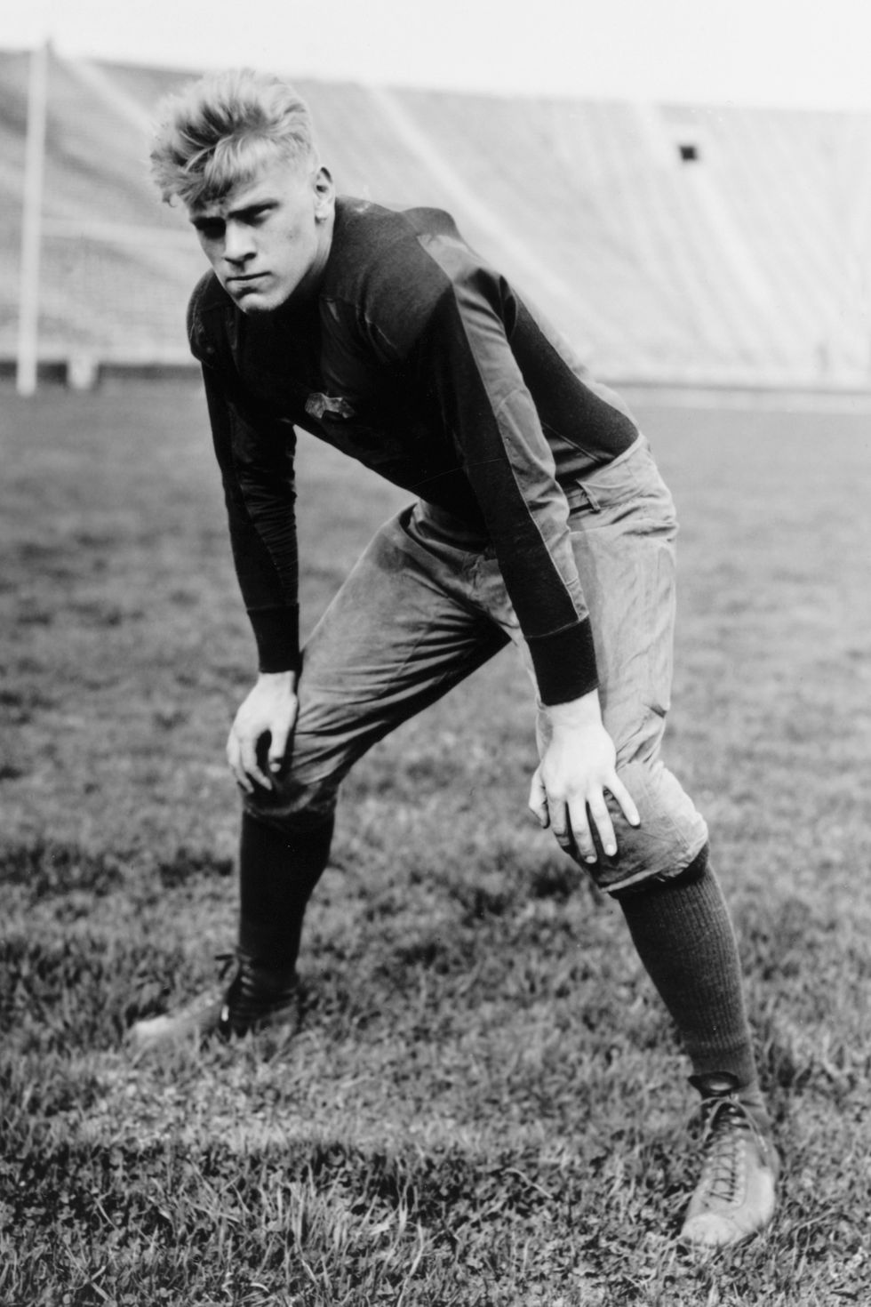gerald ford in football garb