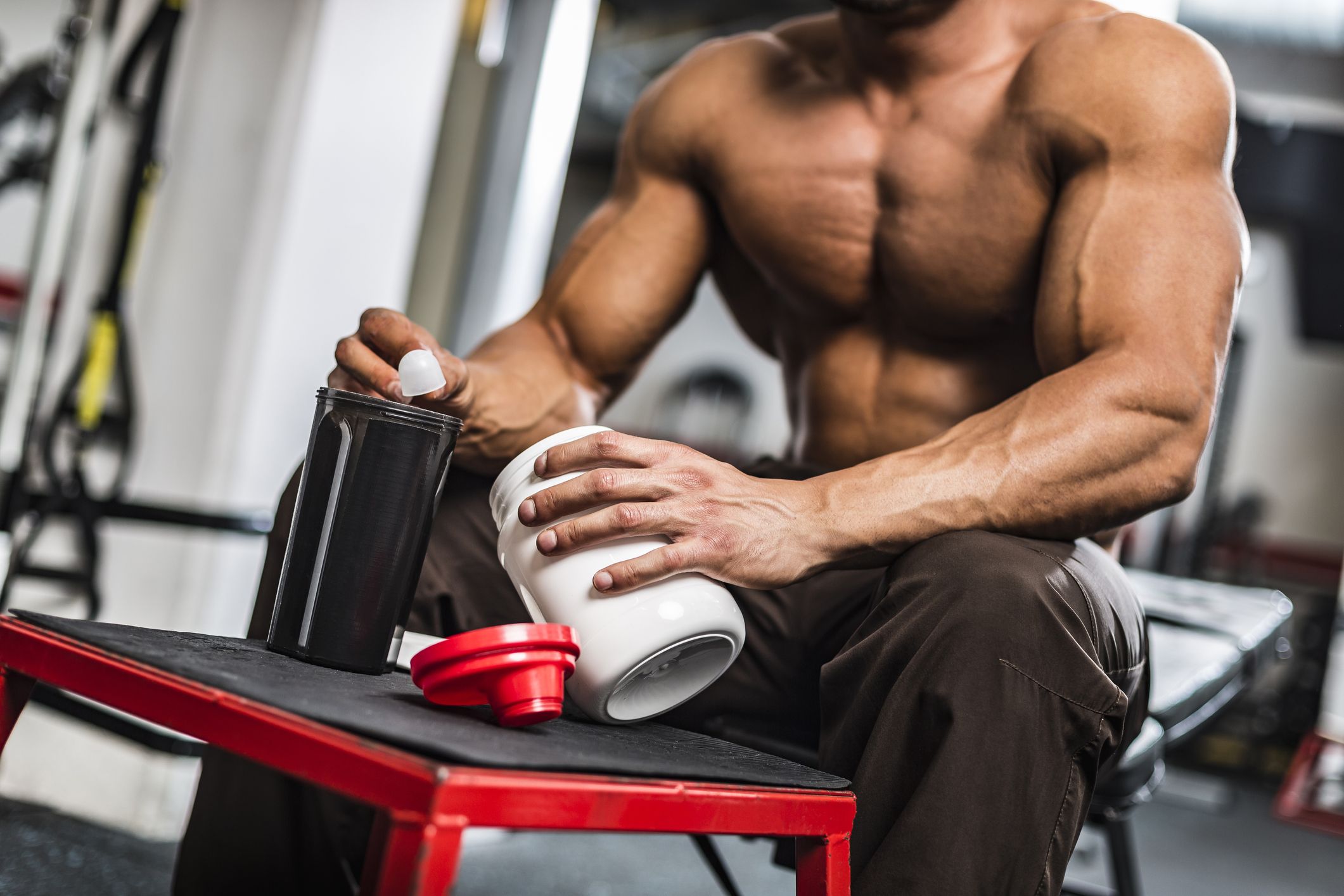 Young Man Preparing His Protein Drink Royalty Free Image 618752694 1551094694 