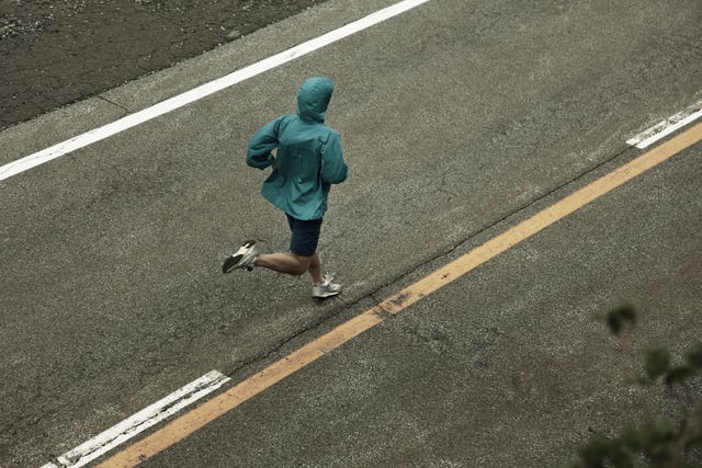 Young man running
