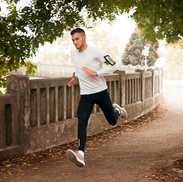 Young man running young man running