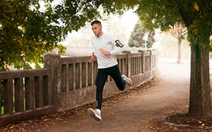 young man running