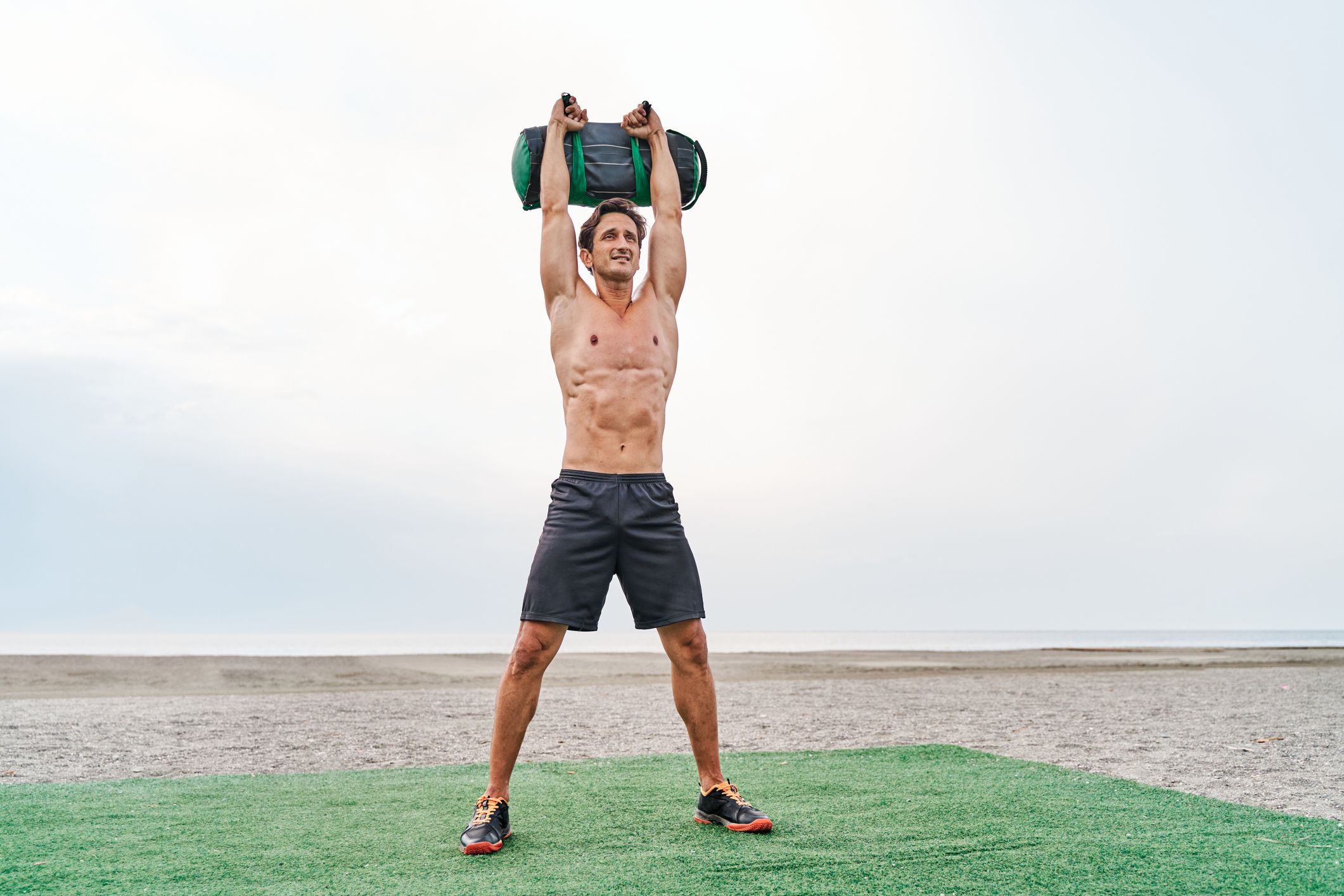 Sandbag discount overhead squat