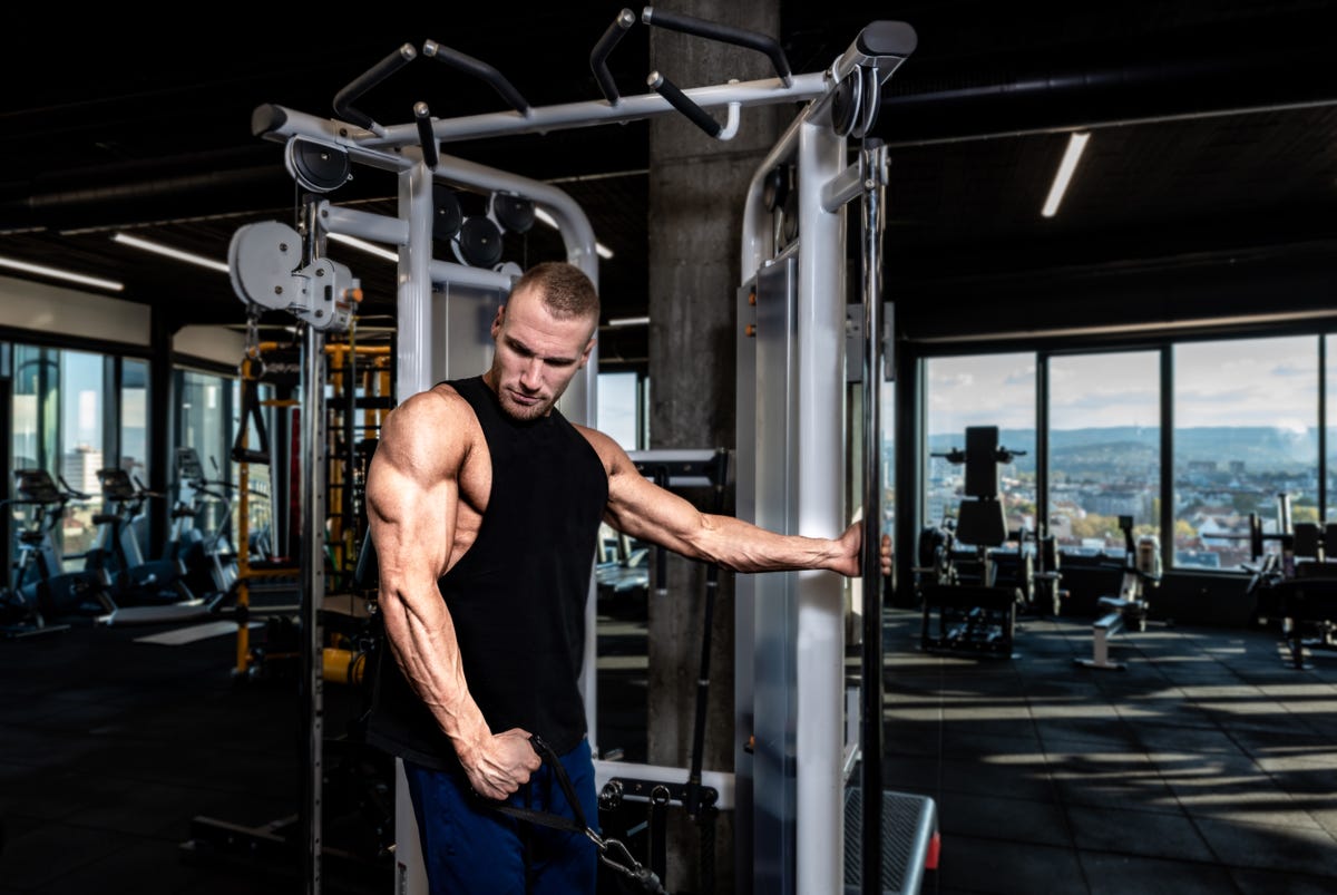 Cable machine upper body workout presented by @believexfitness