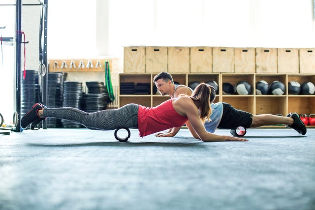 Foam Rolling in Gym