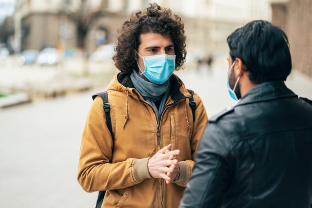 young people meet in quarantine