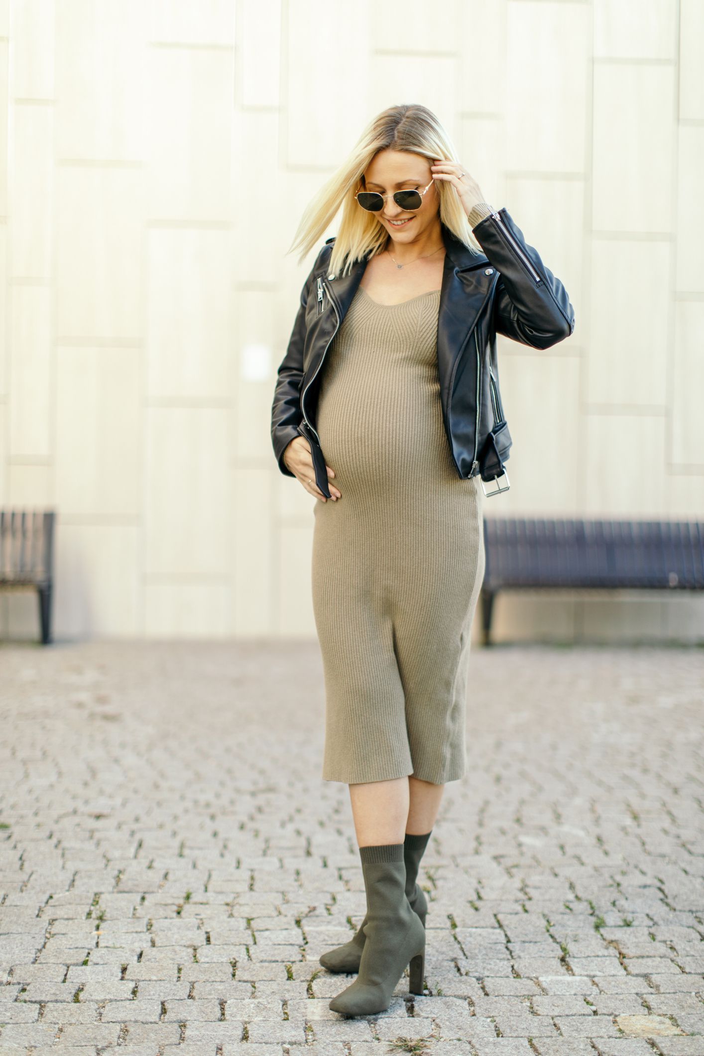 Leggings Depot Women's Maternity Pants Over The Belly Pregnancy