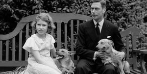 young Queen Elizabeth II and her father, King George VI