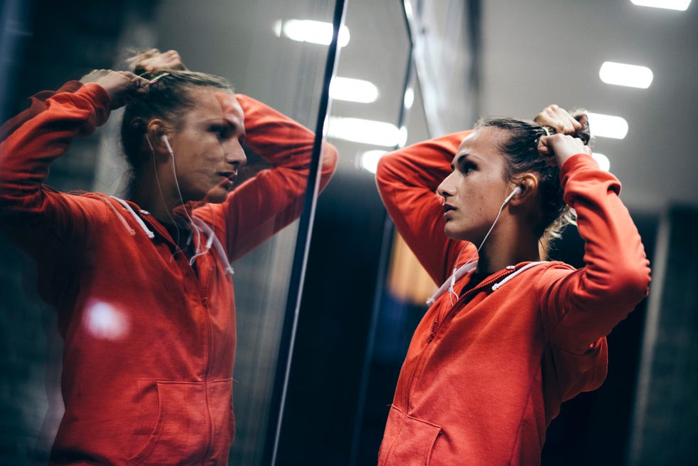 young runner preparing for exercise