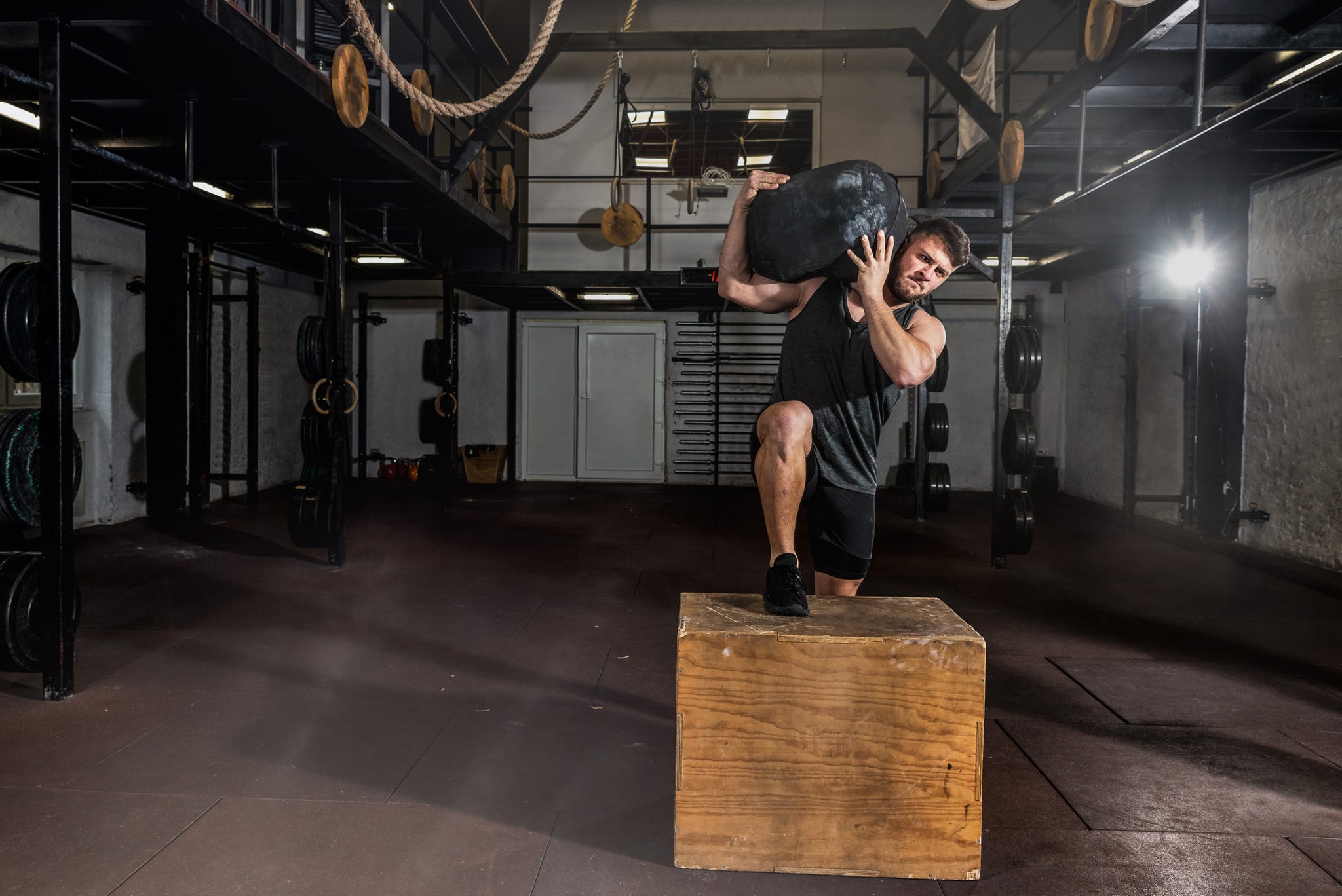 Sandbag chest online exercises