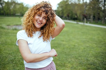 young woman smiling