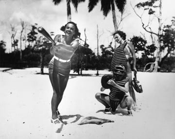 beach baseball