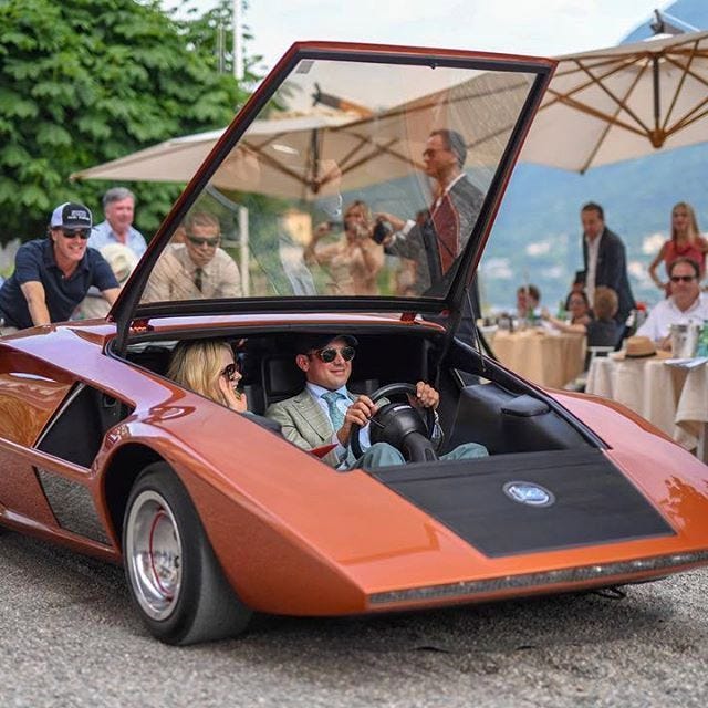 Bertone,Lancia Stratos Zero,Lancia,Lancia Startos,Villa d'Este,V4,Marcello Gandini,ストラトス・ゼロ,