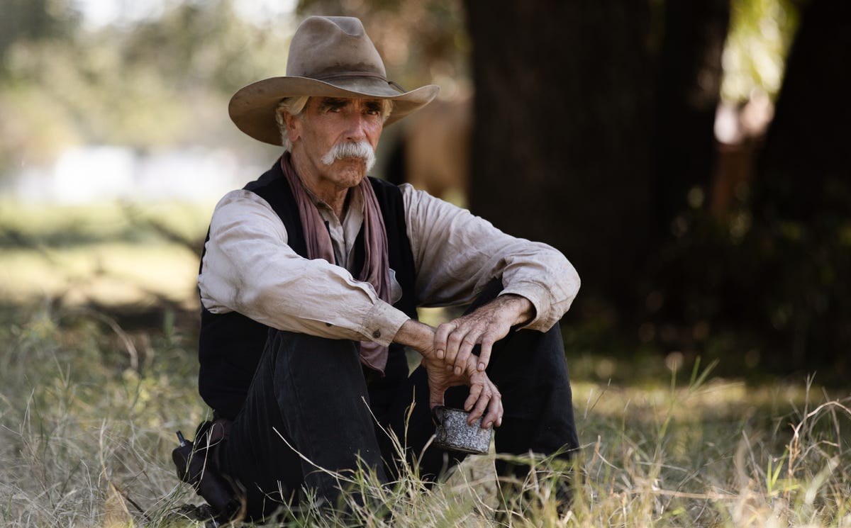 pictured: sam elliott as shea of the paramount+ original series 1883. photo cr: emerson miller/paramount+ © 2021 mtv entertainment studios. all rights reserved.