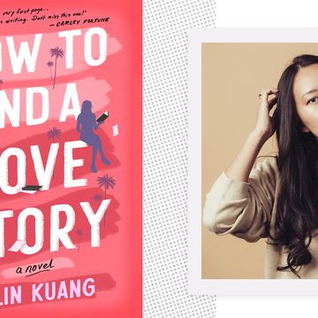 the cover of how to end a love story beside a headshot of yulin kuang