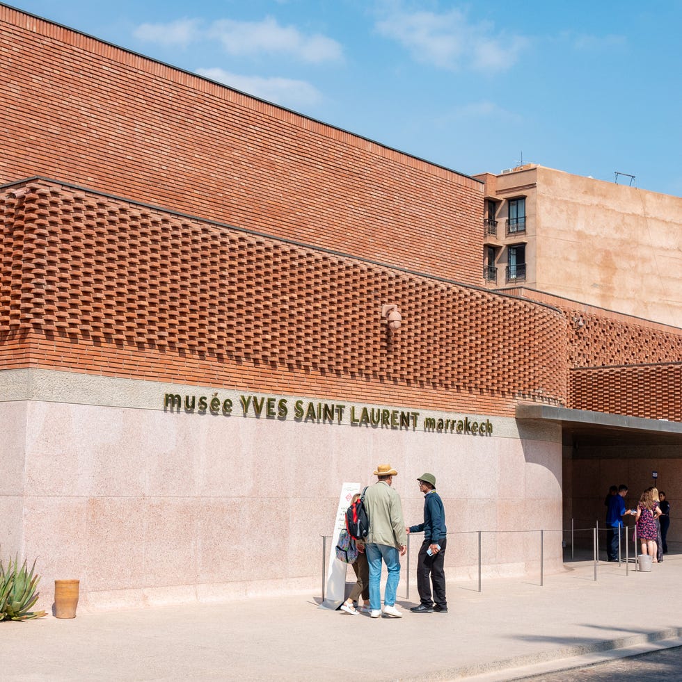 yves saint laurent museum on rue yves saint laurent in marrakesh, morocco