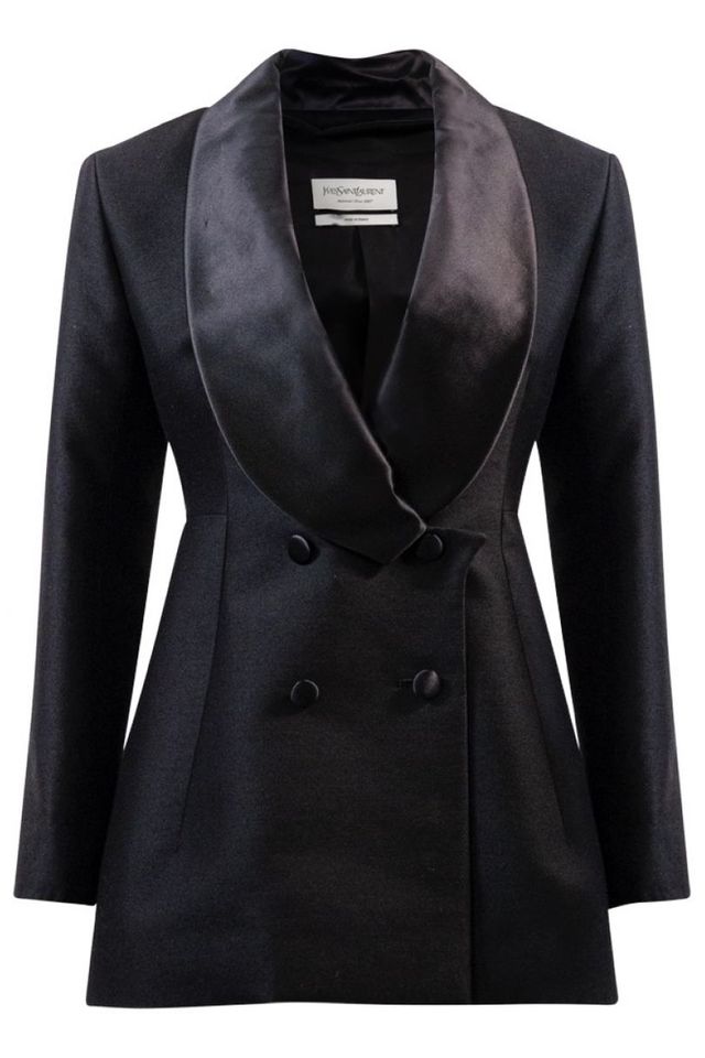 Yves Saint Laurent Black F/W 1988-1989 Haute Couture Iconic Le Smoking  Tuxedo Dress (S-M) — sororité.