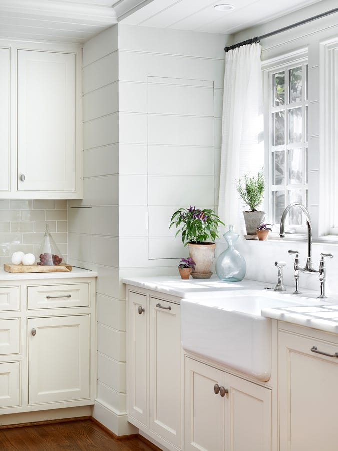 cocina pequeña verde