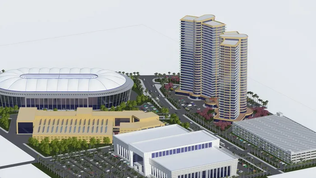 a high angle view of buildings