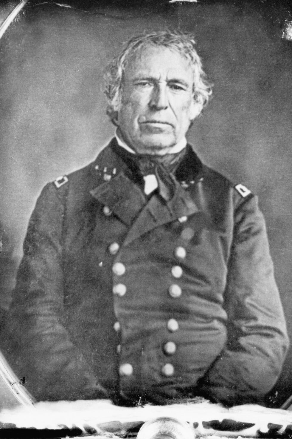 Een daguerreotype met het portret van president Zachary Taylor die in juli 1850 in het ambt overleed