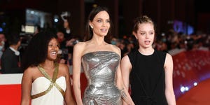 angelina jolie, zahara, and shiloh