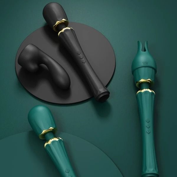 black and turquoise zalo kyro wand massager