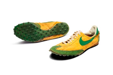 las zapatillas con clavos de steve prefontaine que subasta sotheby's