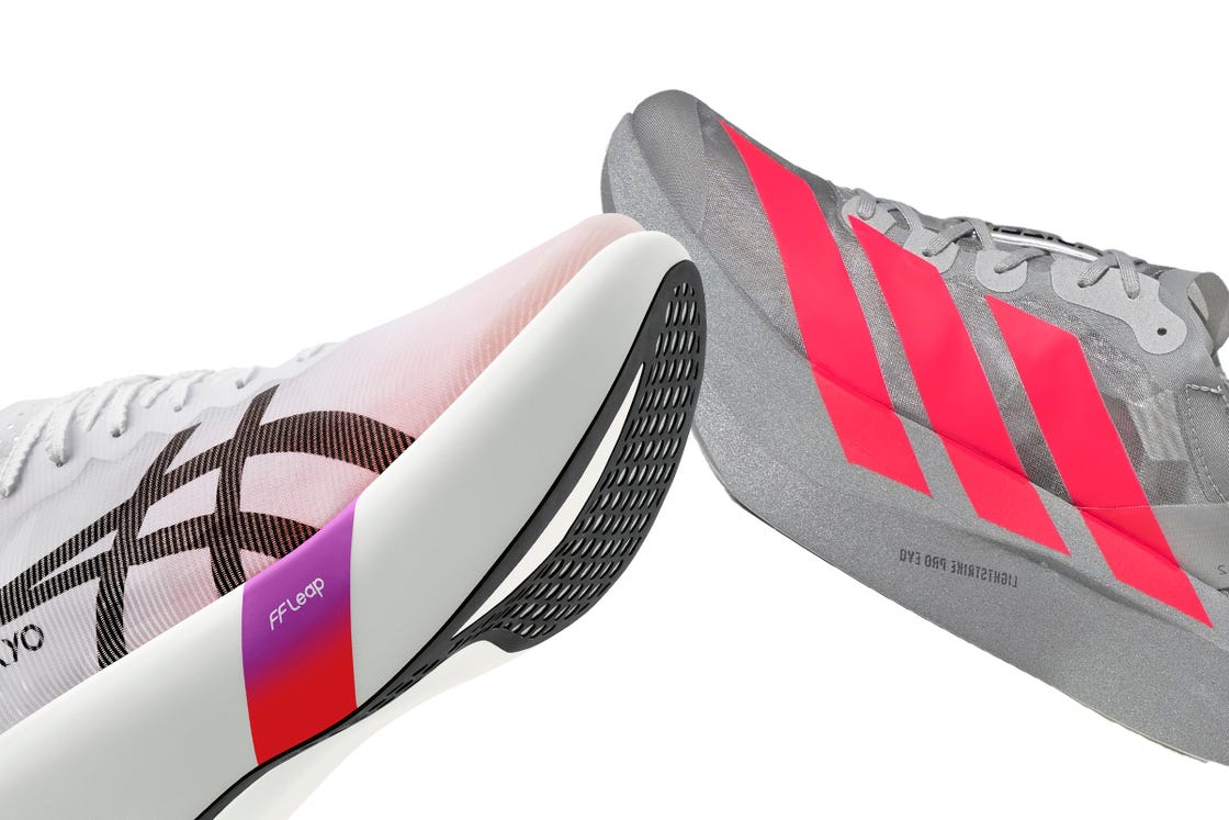 las zapatillas de competición más ligeras de adidas y asics