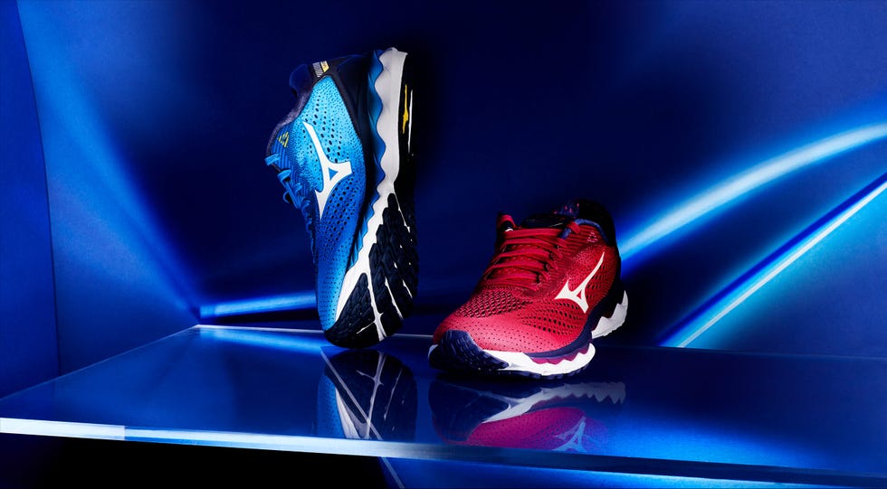 wave, sky 3, zapatillas, running, mizuno