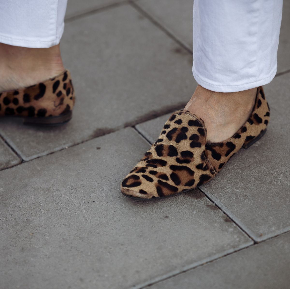 Zapatos 'animal la forma sencilla llevar leopardo