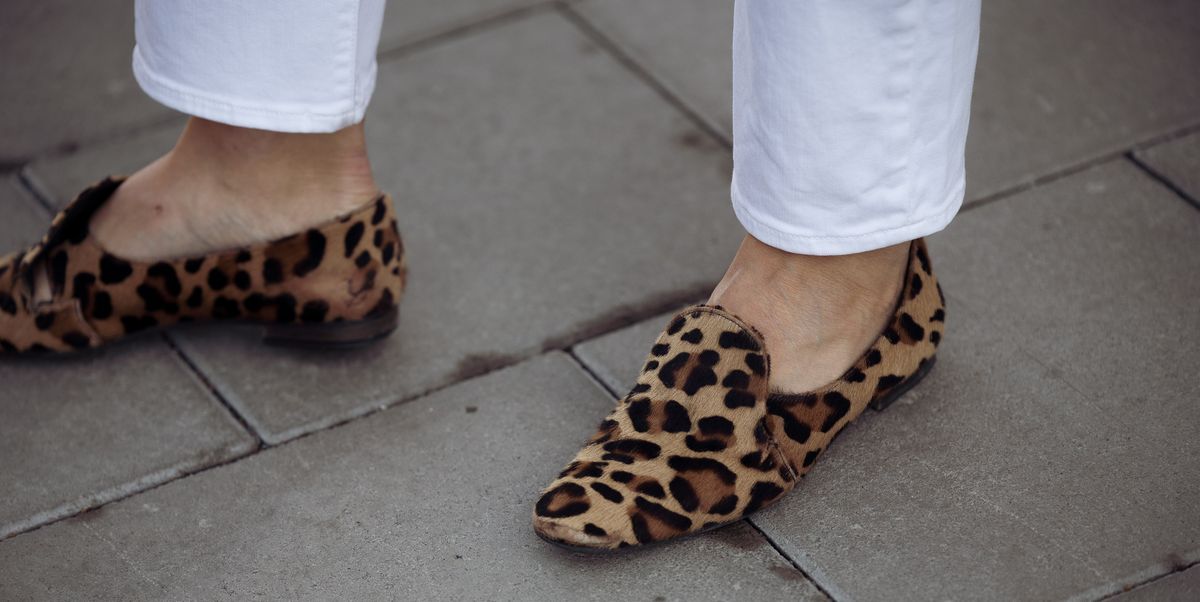 Zapatos 'animal la forma sencilla llevar leopardo
