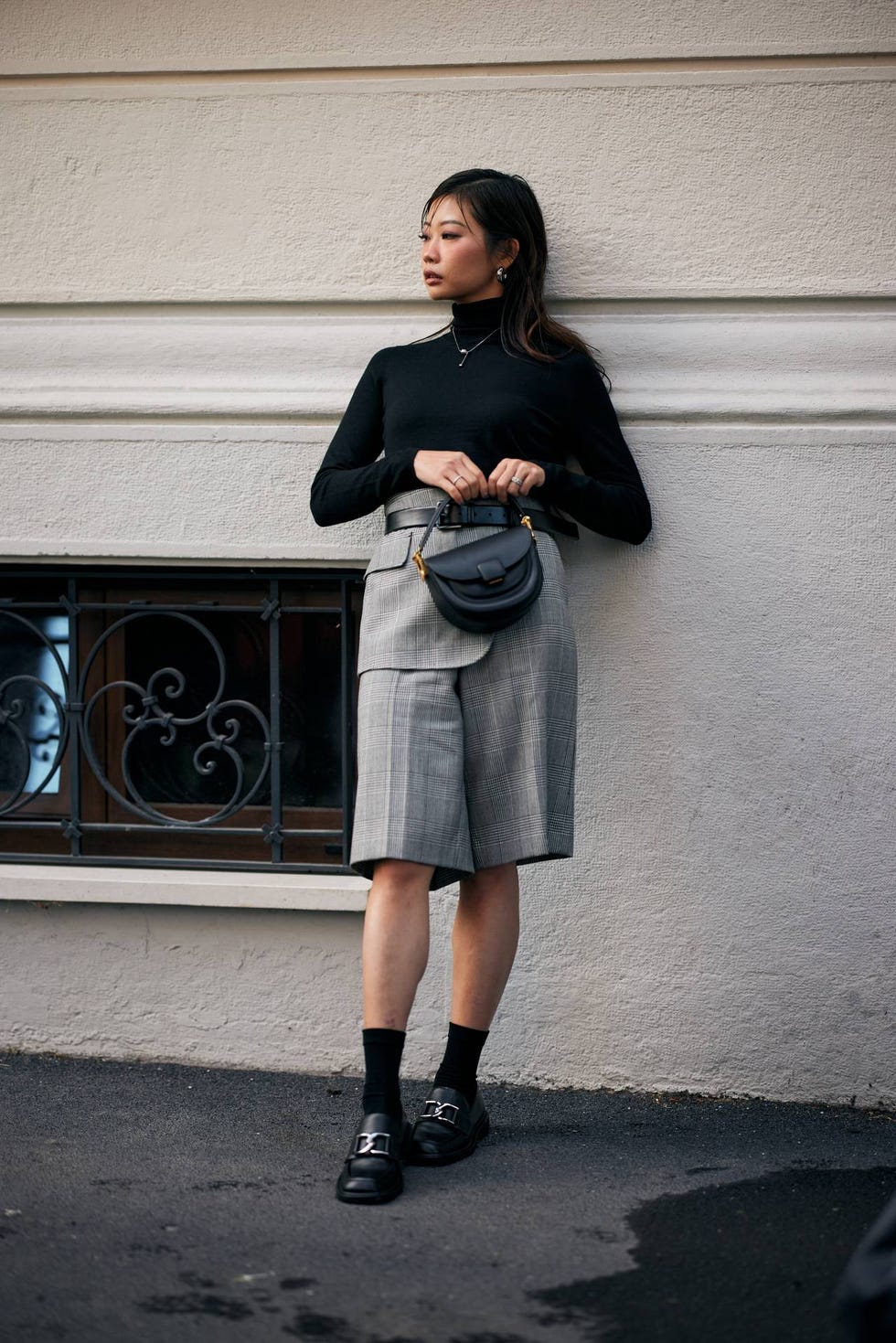 zapatos planos negros street style