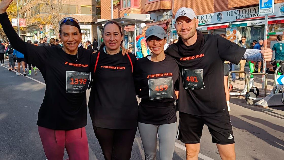 el equipo de runner's world en la carrera zara athleticz speed run