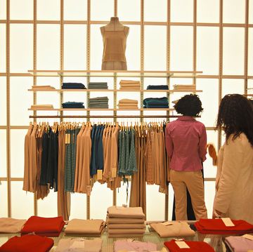 women shopping at zara clothing store