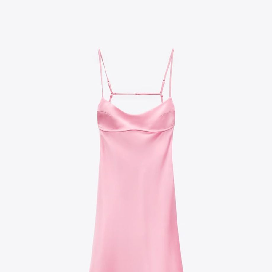 Zara Light Pink Halter Corset Crop Top