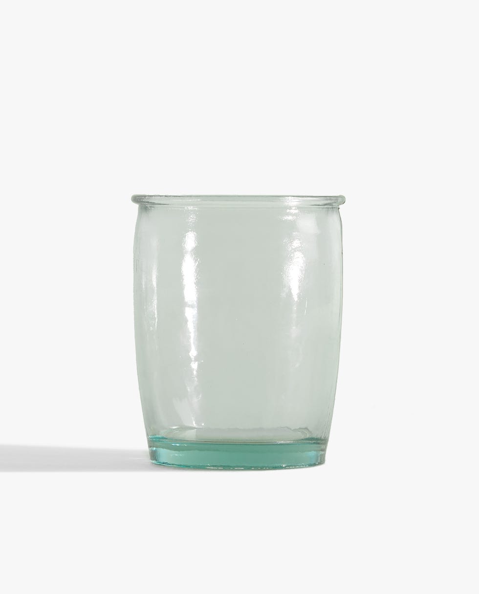 Vaso de vidrio reciclado de Zara Home