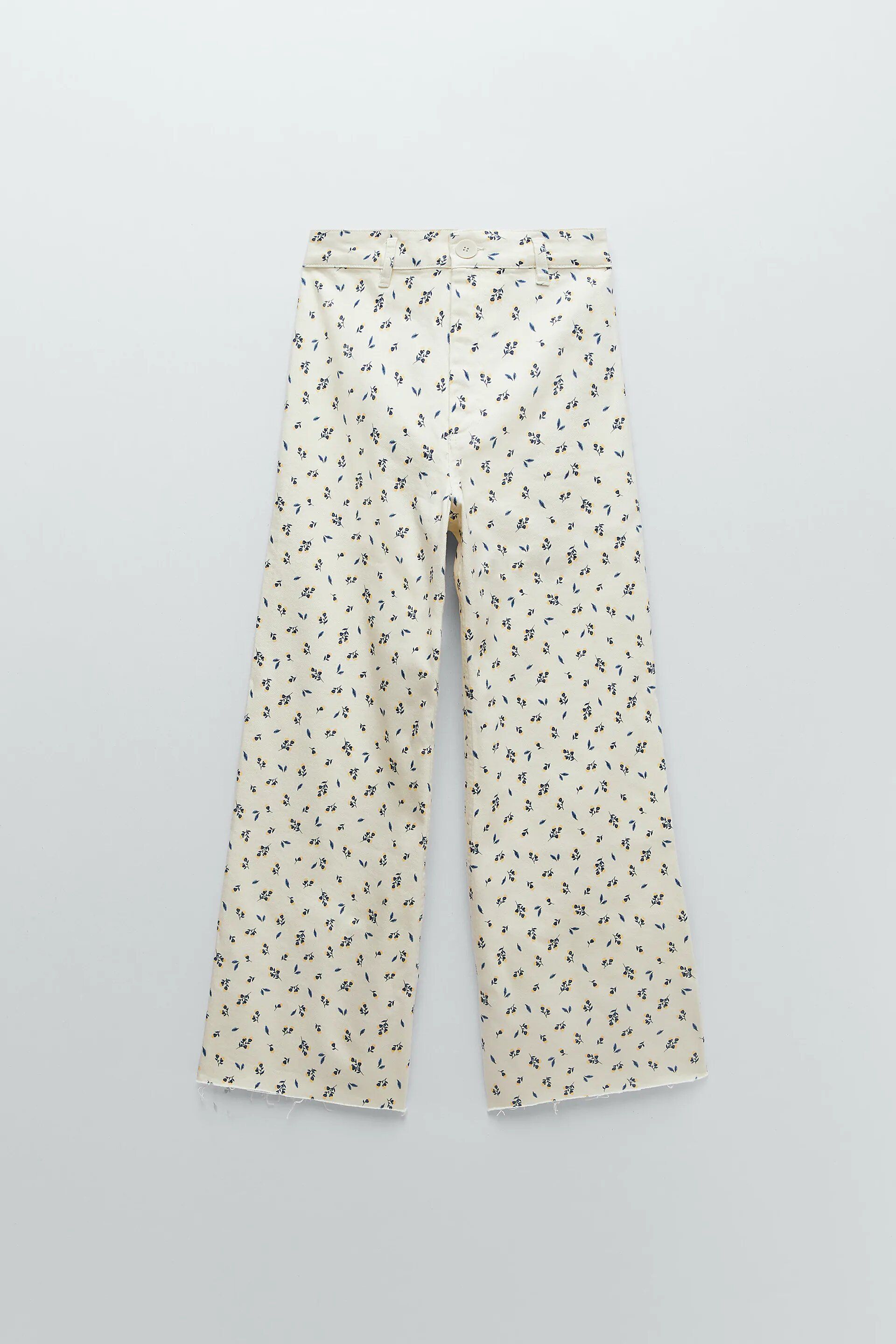 Pantalones best sale flores zara