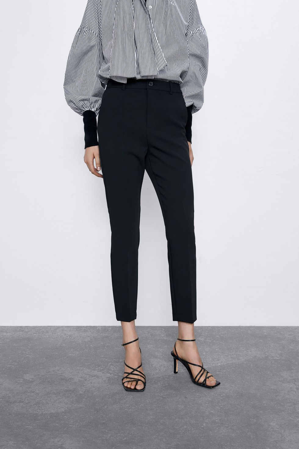 pantaloni neri zara moda donna inverno 2019 2020