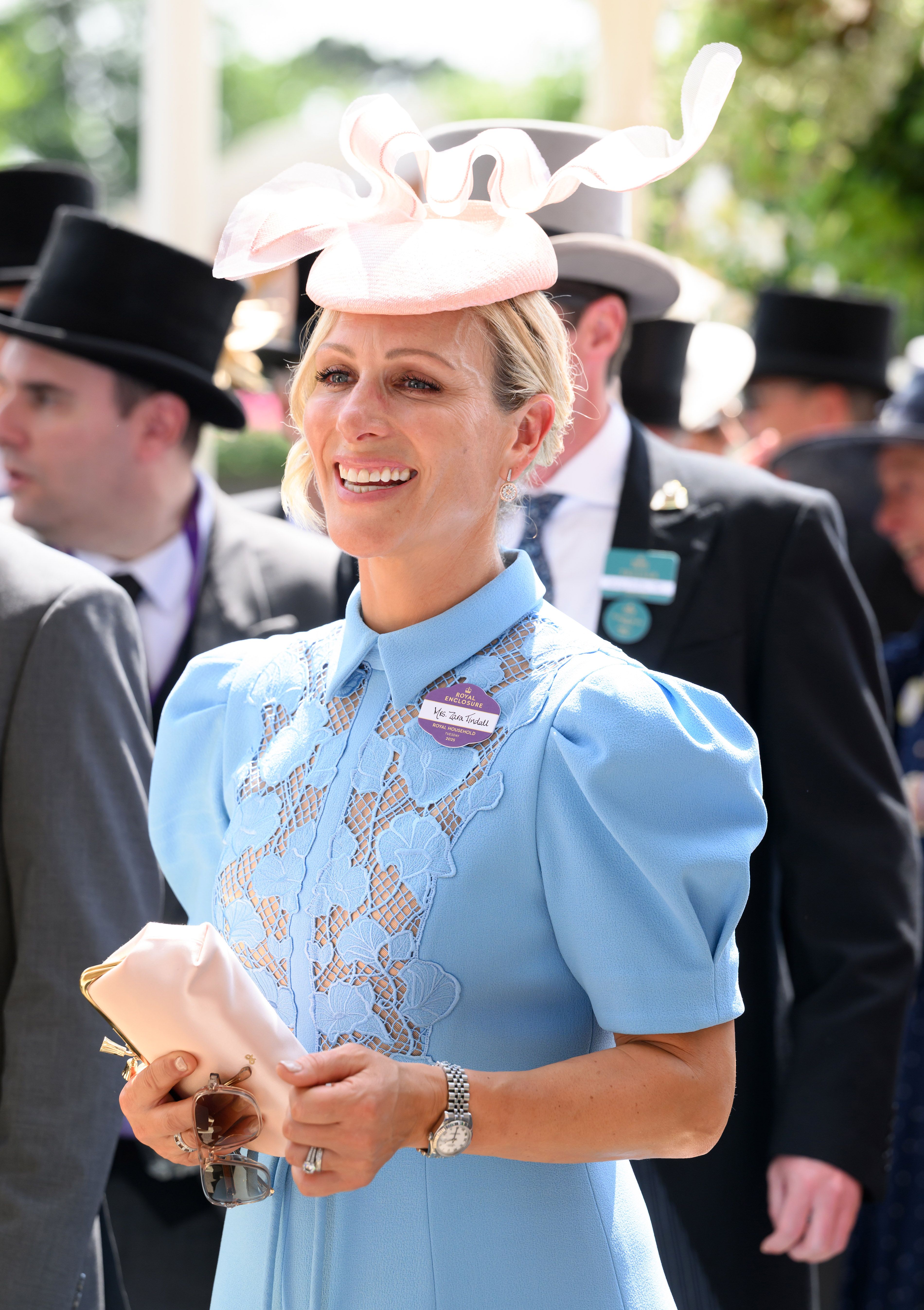 Zara Tindall Brings Out a Bit of Baby Blue Lace at the 2025 Royal Ascot