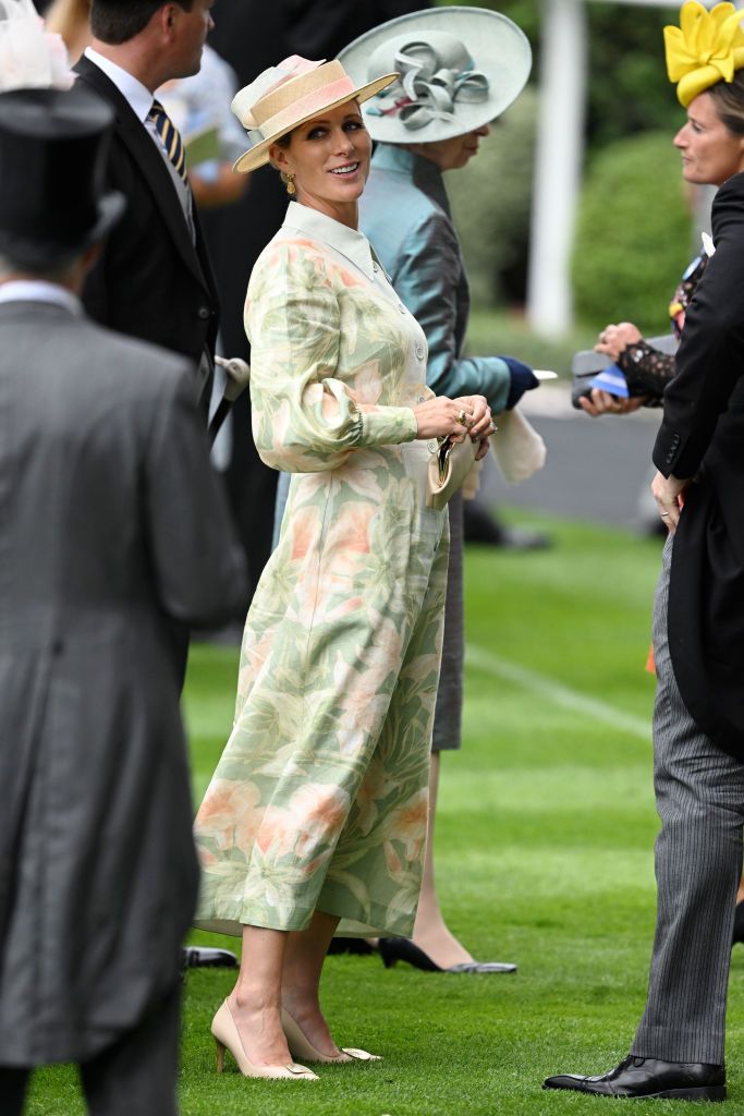 Zara Tindall wears chic floral midi dress at Ascot